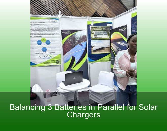 Balancing 3 Batteries in Parallel for Solar Chargers